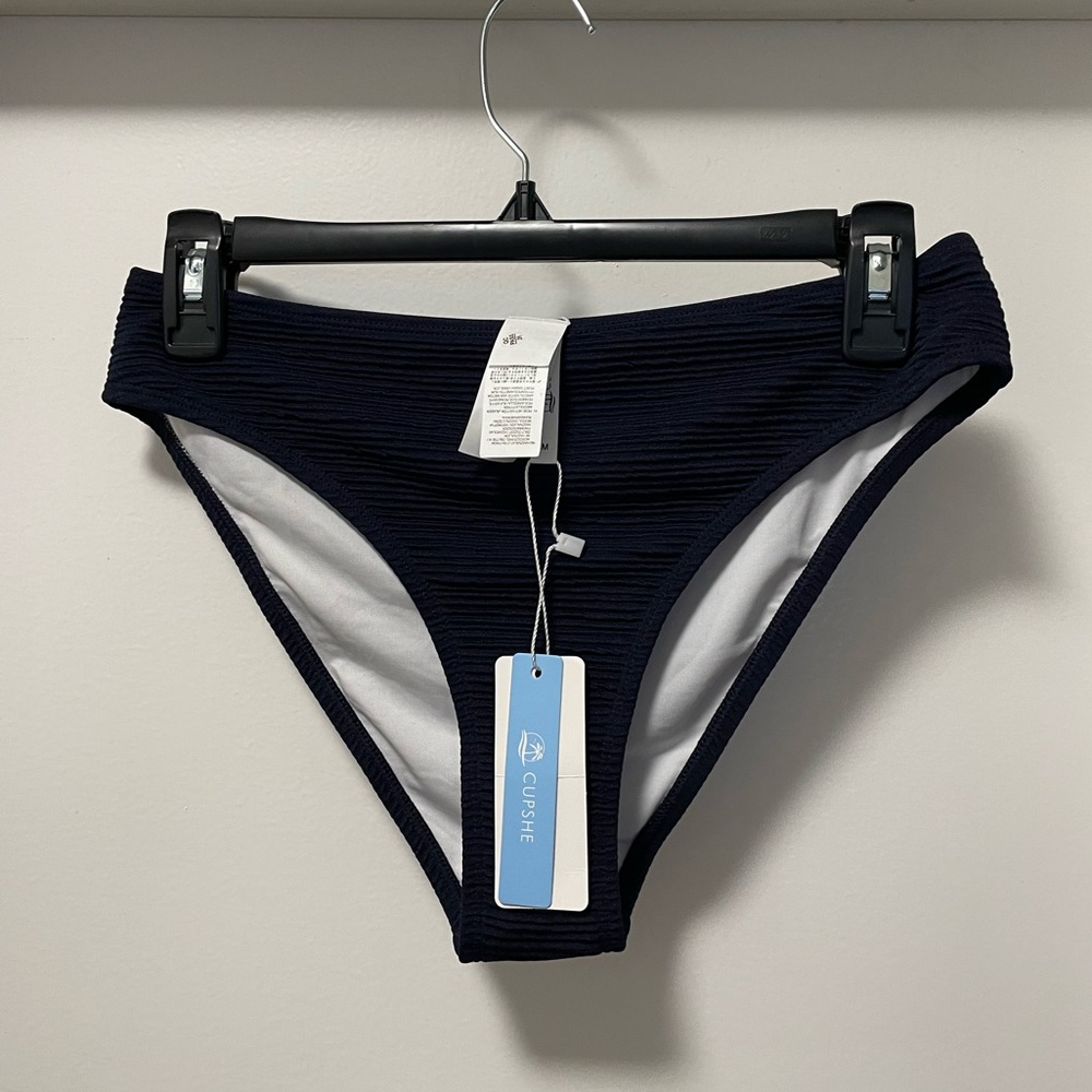 Cupshe Navy Swim Bottoms NWT
